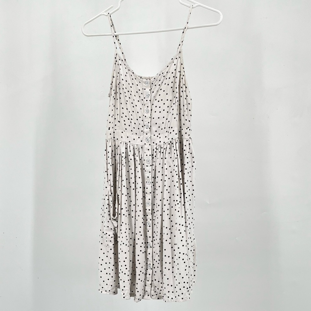 Superdry Cream and Black Polka Dot Mini Dress